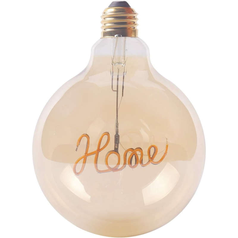 HOME Retro Edison Light Bulb G125 Warm White LED E27 3W