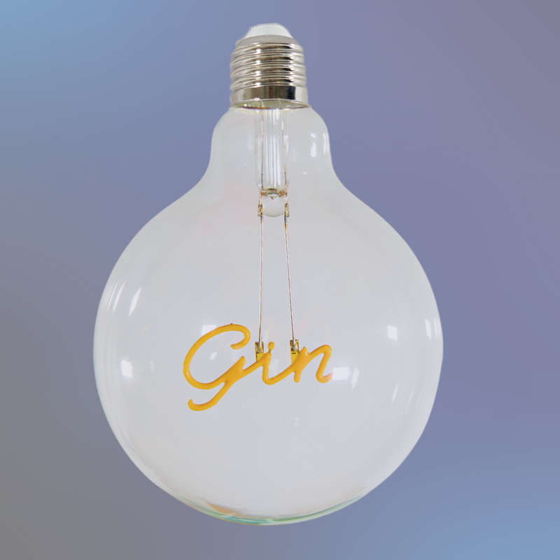 GIN Retro Edison Light Bulb G125 Warm White LED E27 3W