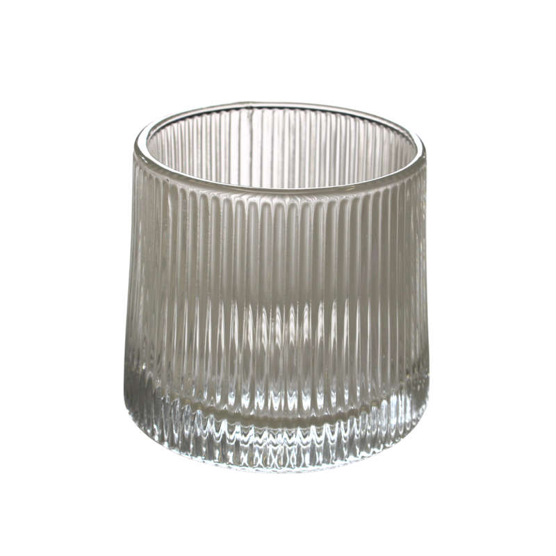 Nordic Ribbed Rocking Tumbler Glass - Pack of 4