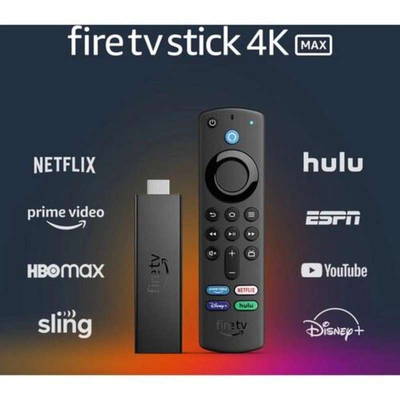 Amazon Fire TV Stick 4K MAX streaming device, Wi-Fi 6, Alexa Voice Remote (includes TV controls) ...