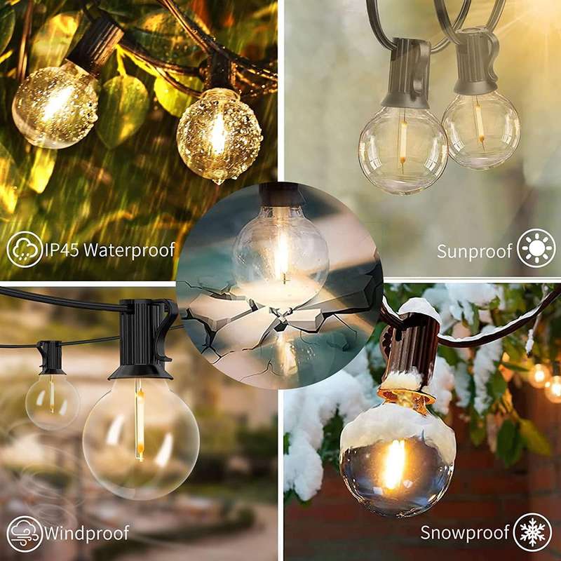 20m Warm White 50 LED Bulb Classic String Lights