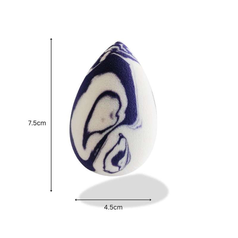 GLAM Beauty - 3pc Marble Design Makeup Blender - Amethyst Swirl