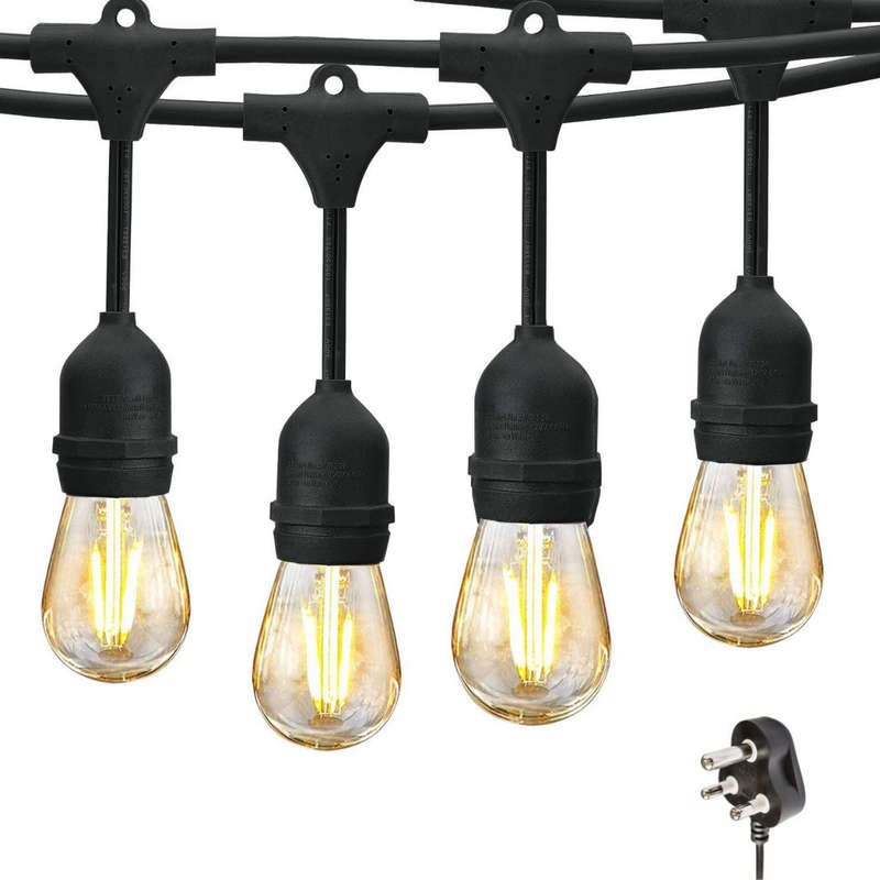 20m 40 LED Festoon Vintage Drop String Lights