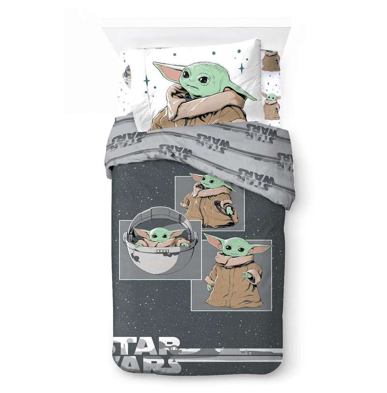 Mandalorian - The Curious Child 5 Piece Reversible Bed Set