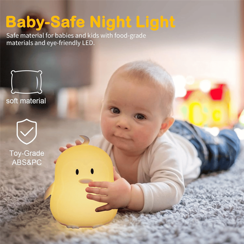 Kids Penguin Silicone Night Light | Colour-Changing