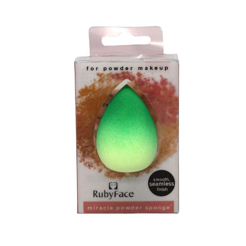 Glam Beauty - Ruby Face Gradient Egg Beauty Blender - Green