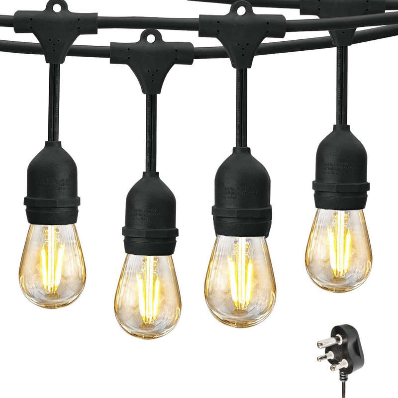 10m 10 LED Festoon Vintage Bulb Drop String Lights