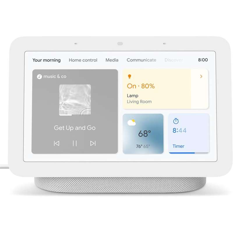 Google - Nest Hub 2nd Gen + Nest Mini - Chalk (Parallel Import)