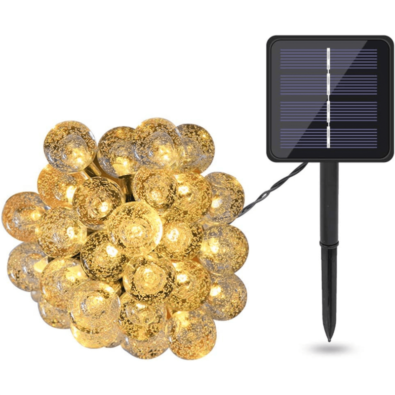 7m Solar Bubble Ball Fairy Lights | 50 LEDs