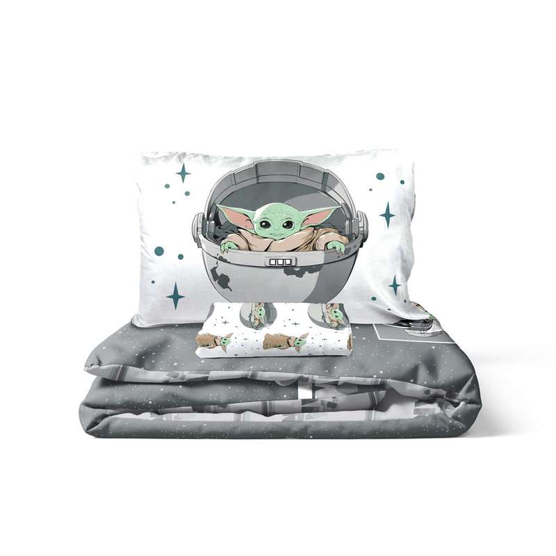 Mandalorian - The Curious Child 5 Piece Reversible Bed Set