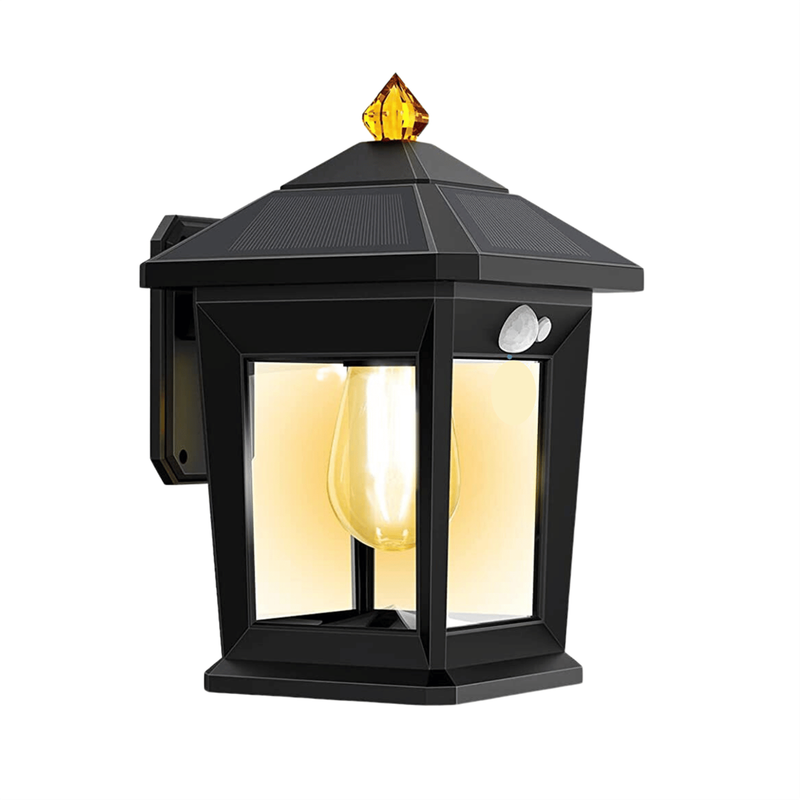 Solar Rechargeable LED Wall Lantern Light