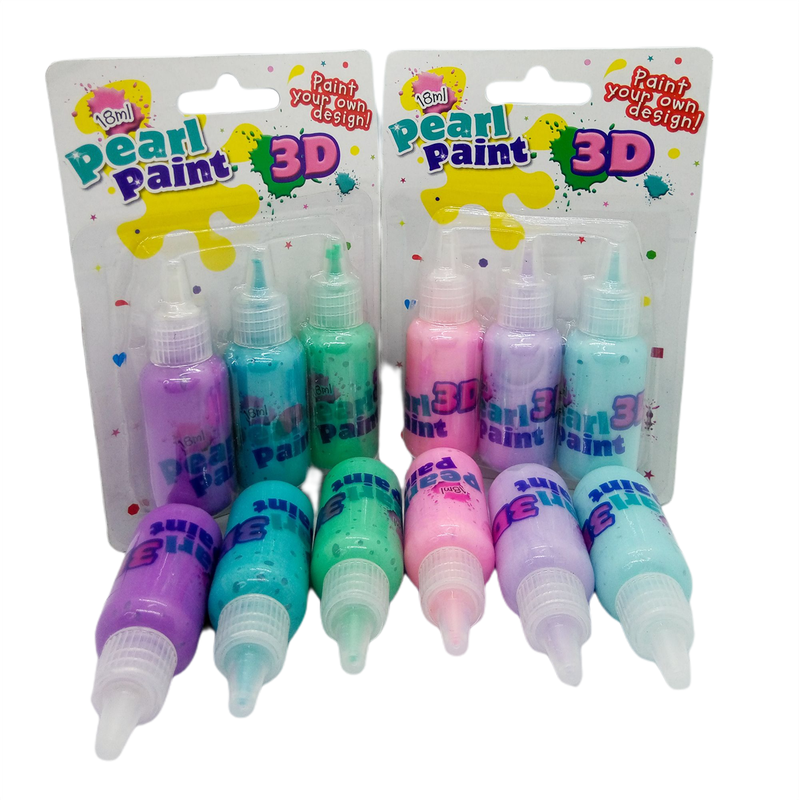 3D Pearl Paint Set - Light: Blue/ Purple/ Pink