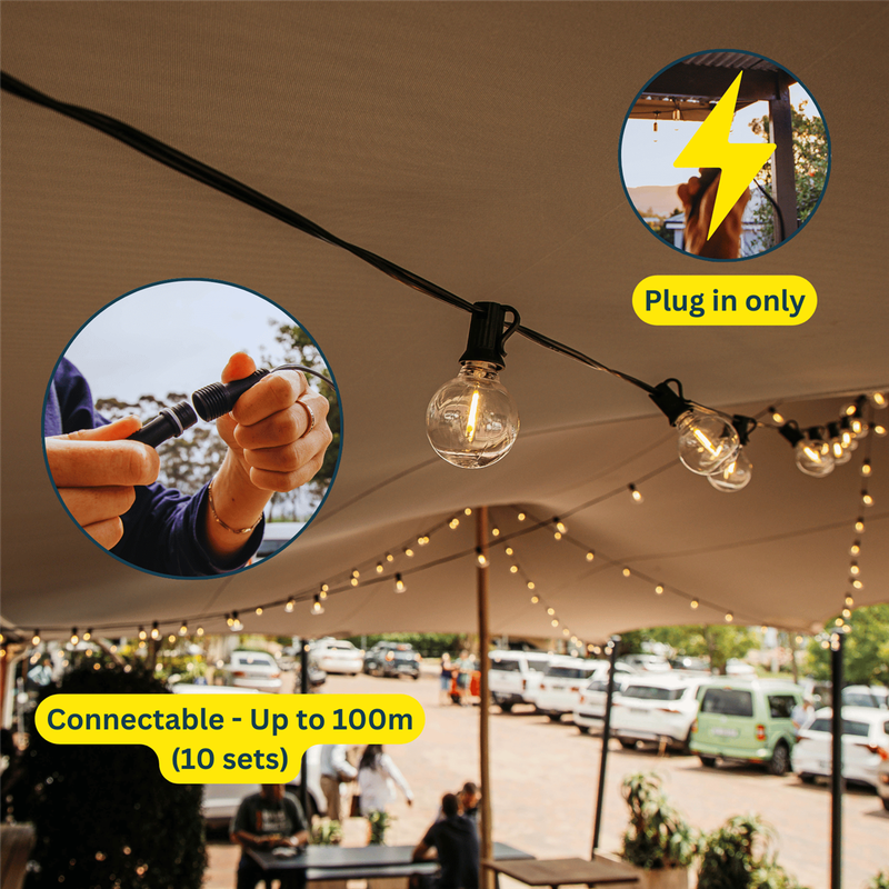 10m 25 LED Bulb Classic String Light