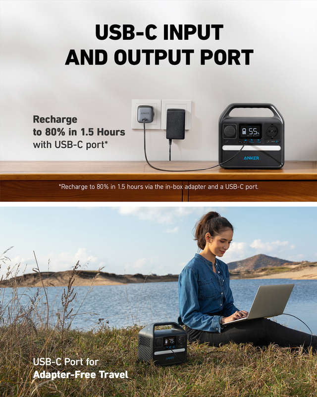 Anker 521 Portable Power Station (PowerHouse 200W / 256Wh)