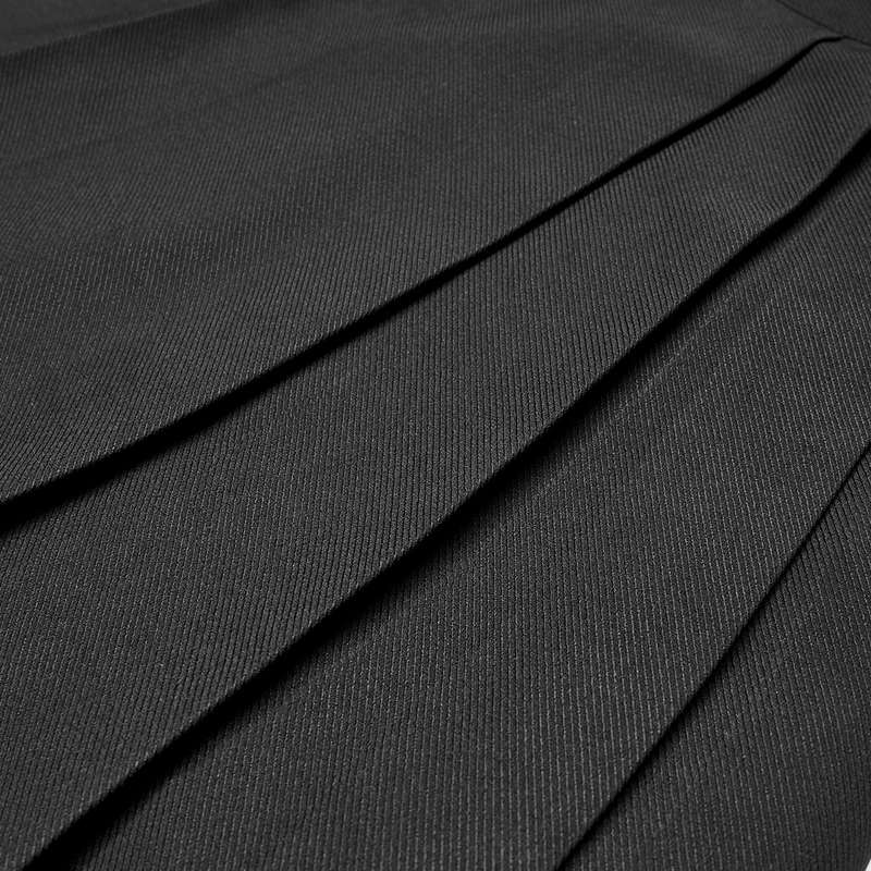 PUNK RAVE Gothic Pleated Gauze Short Skirt