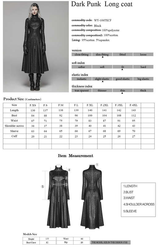 PUNK RAVE Gothic Long Coat