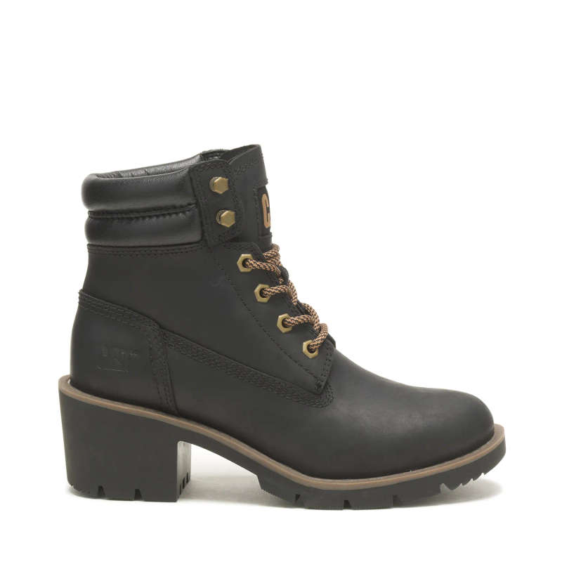 Cat Rewrite Ladies Ankle Boot - Black