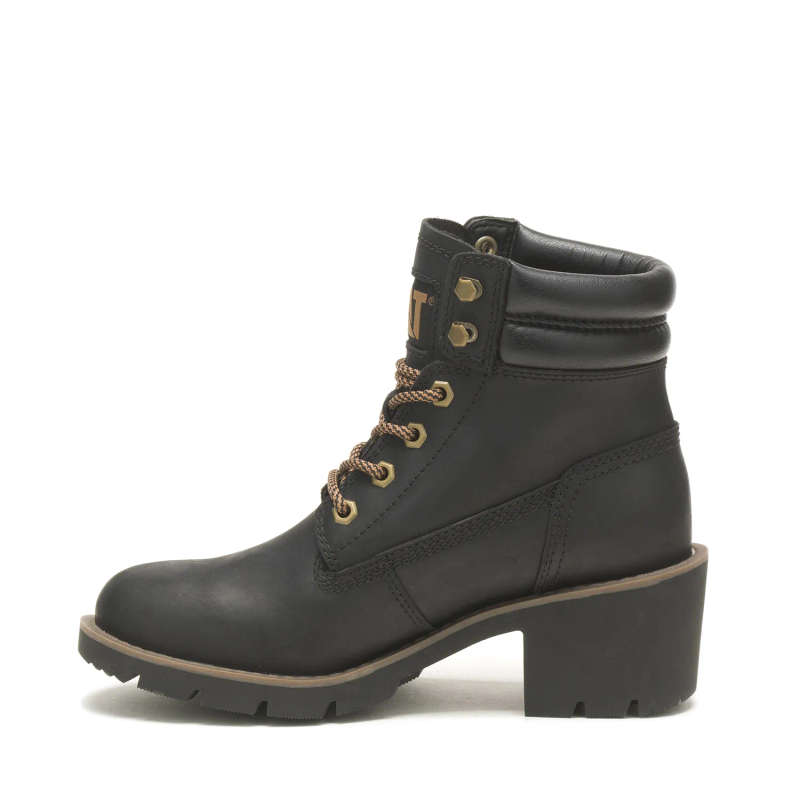 Cat Rewrite Ladies Ankle Boot - Black