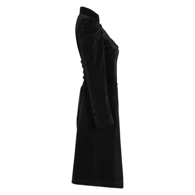 Mid Length Velvet Coat