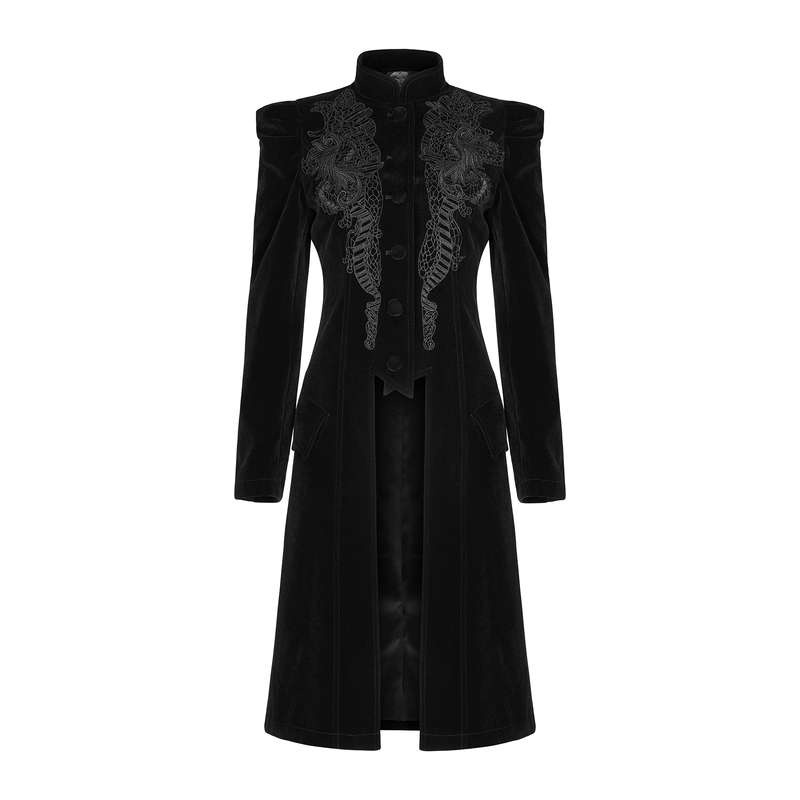 Mid Length Velvet Coat