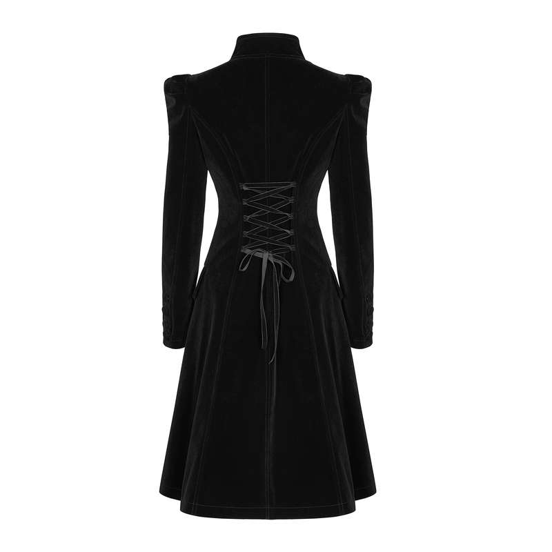 Mid Length Velvet Coat