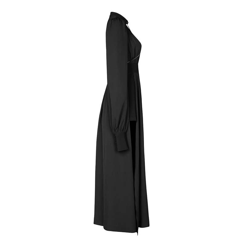 Spliced Slip Maxi Dress -L