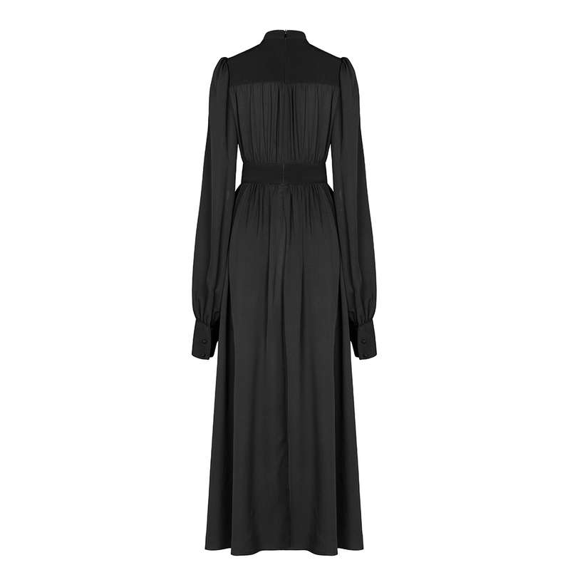 Spliced Slip Maxi Dress -L