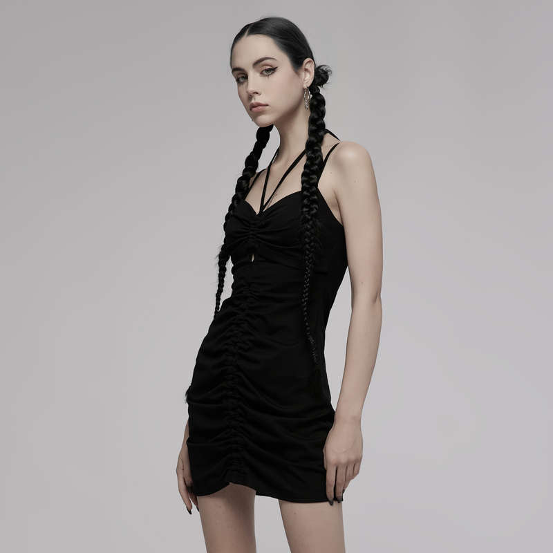 Drawstring Bodycon Slip Dress