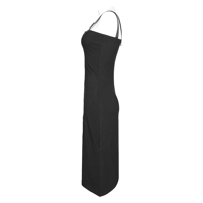 Drawstring Folds Slip Dress - M-L