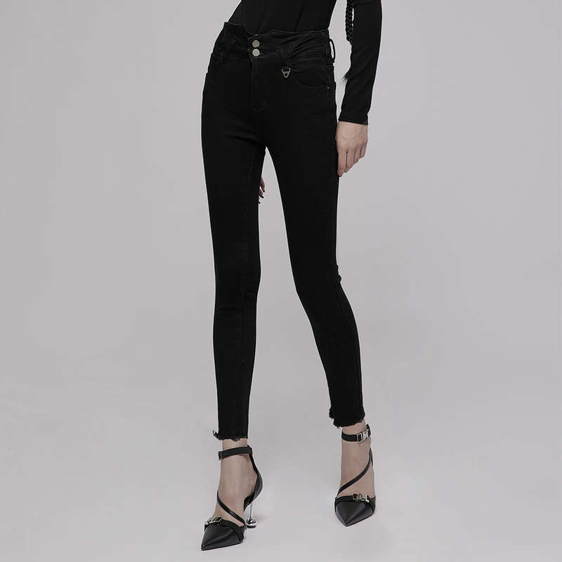 Tight Fit Denim Jeans - S