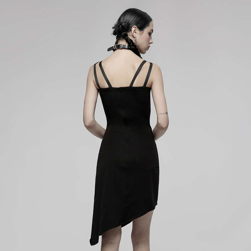 Drawstring Folds Slip Dress - M-L