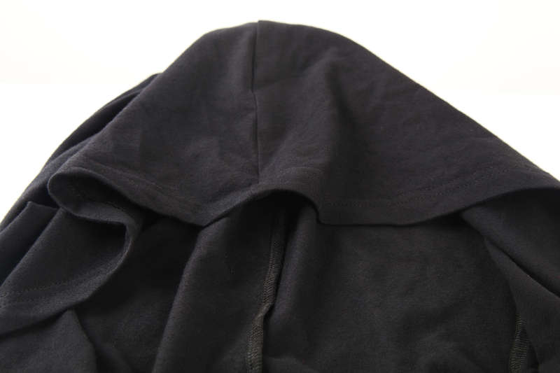 Dark Fashion T-Shirt With Big Hood