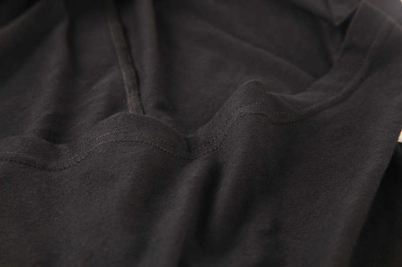 Dark Fashion T-Shirt With Big Hood