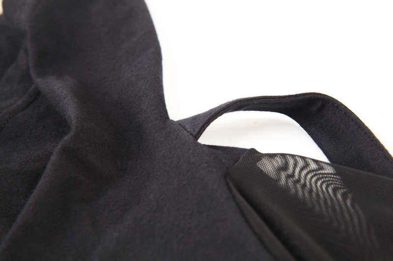 Dark Fashion T-Shirt With Big Hood