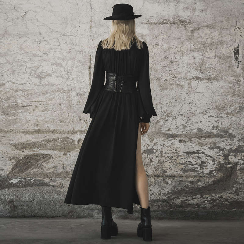 Spliced Slip Maxi Dress -L