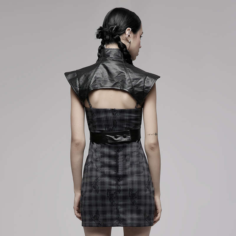 Wide Shoulder Vest With Waist Loop
