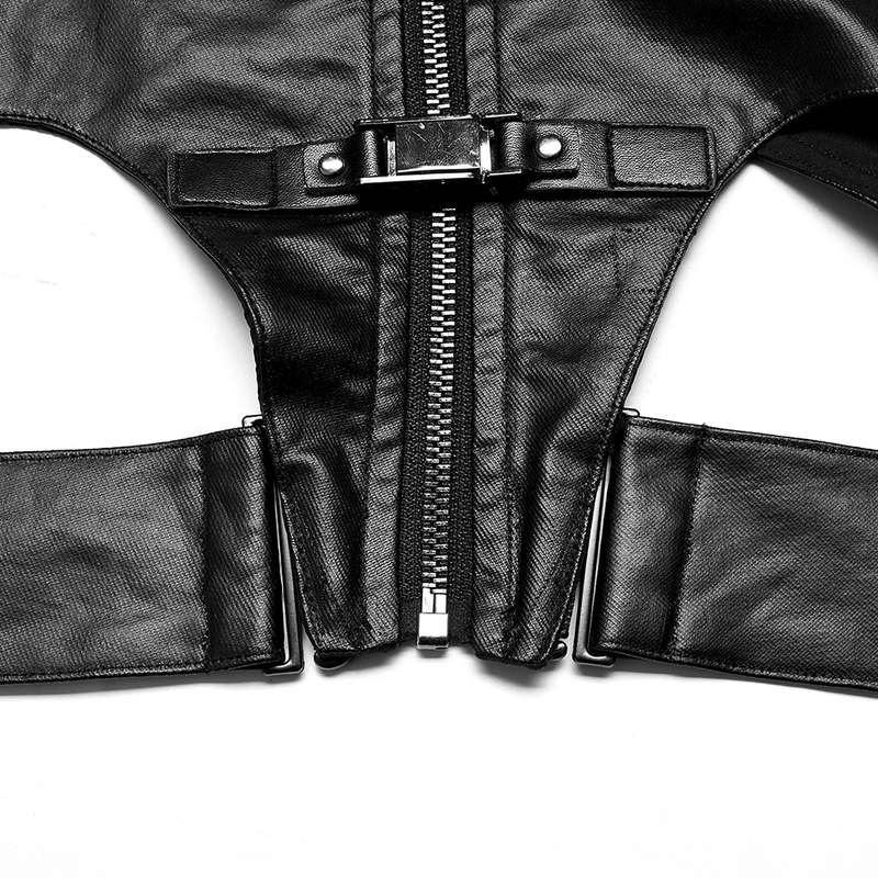 Wide Shoulder Vest With Waist Loop