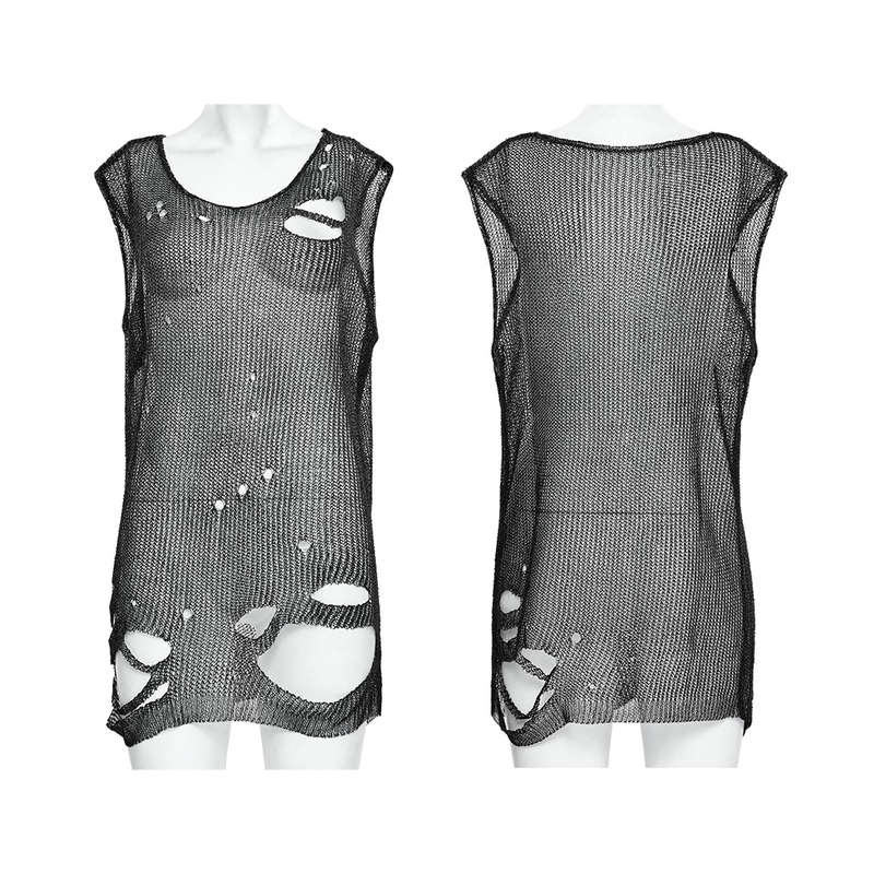 Ripped Irregular Vest