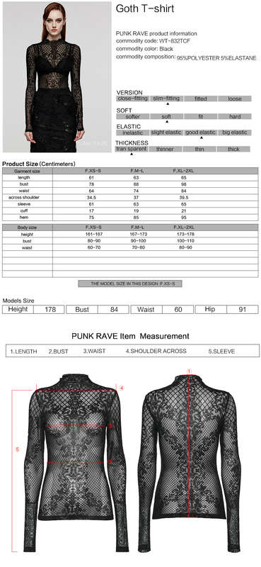 Elegant Pattern Mesh Shirt