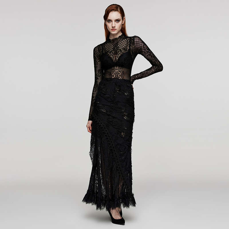 Elegant Pattern Mesh Shirt