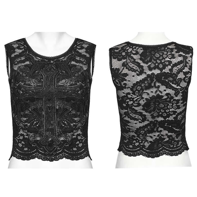 Lace Tank Cropped Top