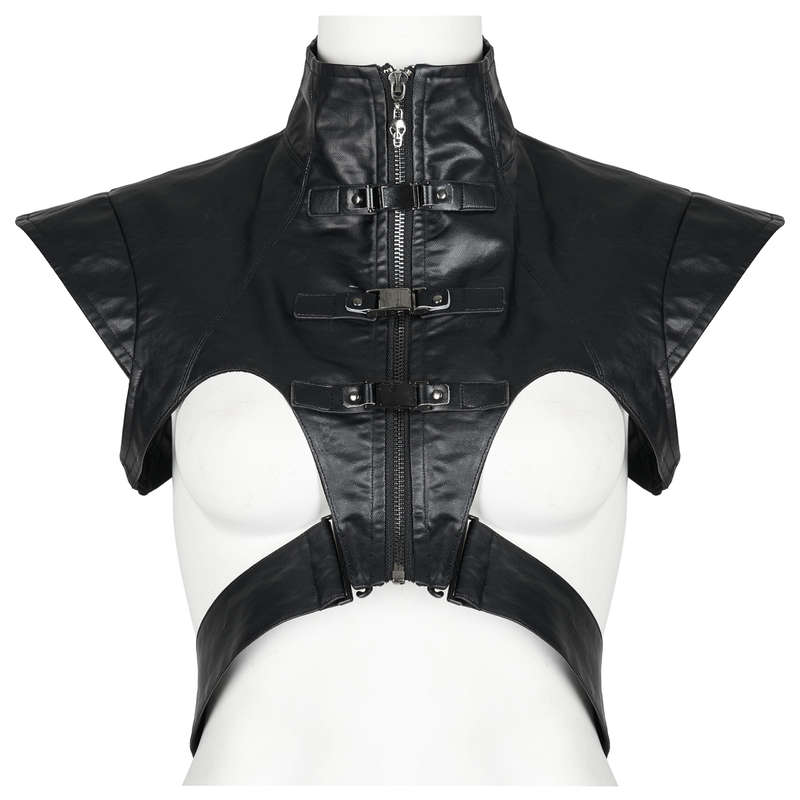 Wide Shoulder Vest With Waist Loop