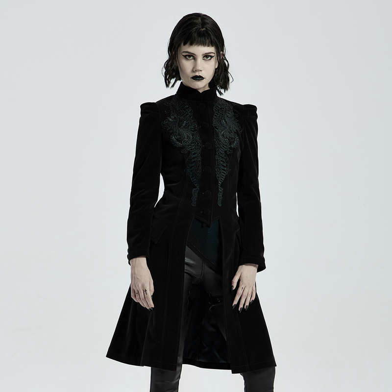 Mid Length Velvet Coat