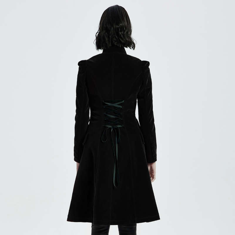Mid Length Velvet Coat