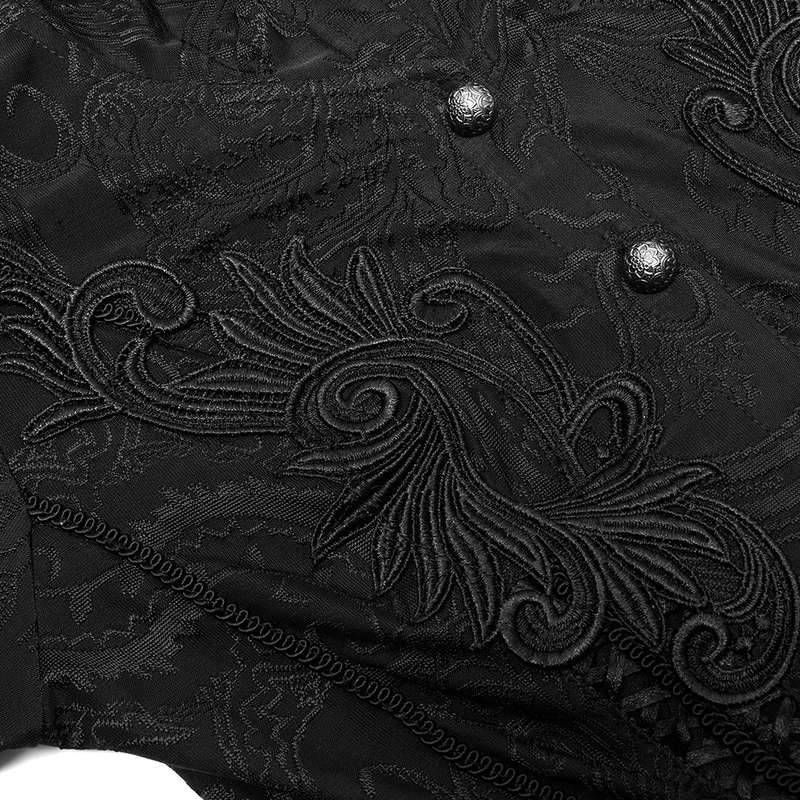 Lace Embroidered Hooded Coat