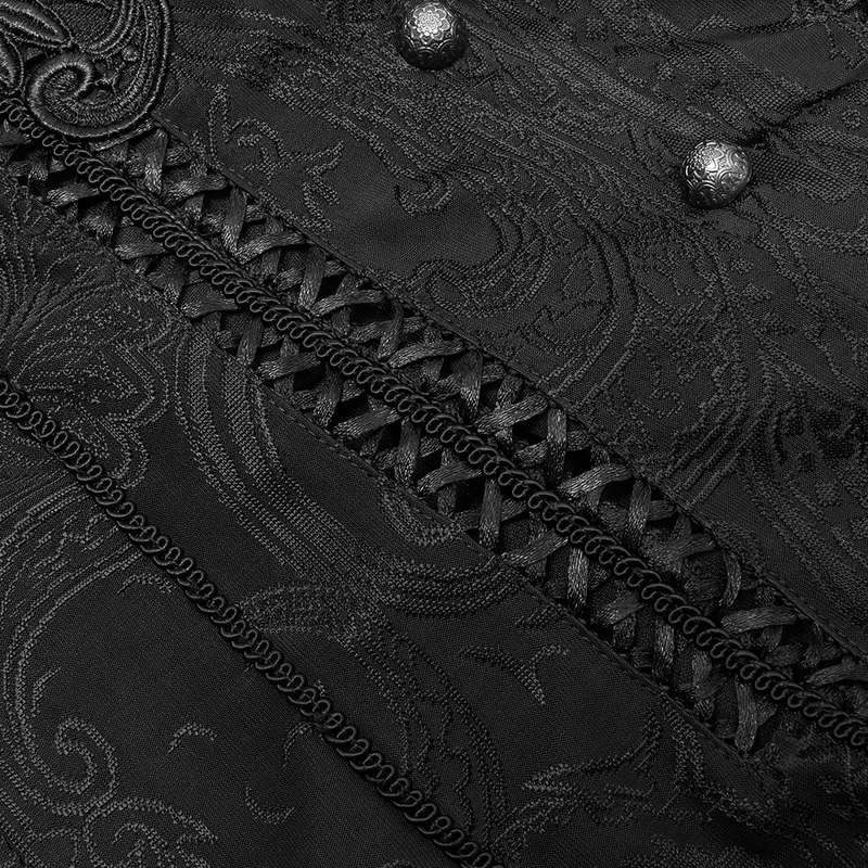 Lace Embroidered Hooded Coat