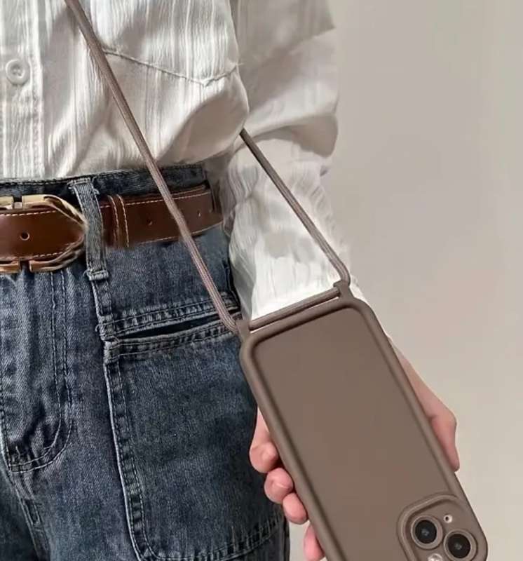 Crossbody Lanyard Silicone Case Cover For iPhone 16