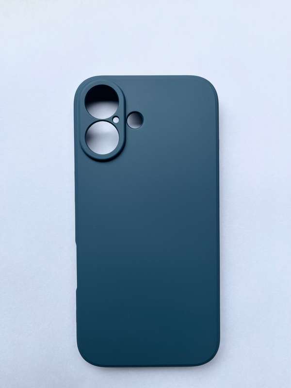 Slim Silicone Cover For iPhone 16 - Blue