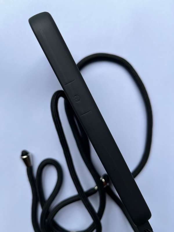 Crossbody Lanyard Silicone Case Cover For iPhone 13 - Matte Black