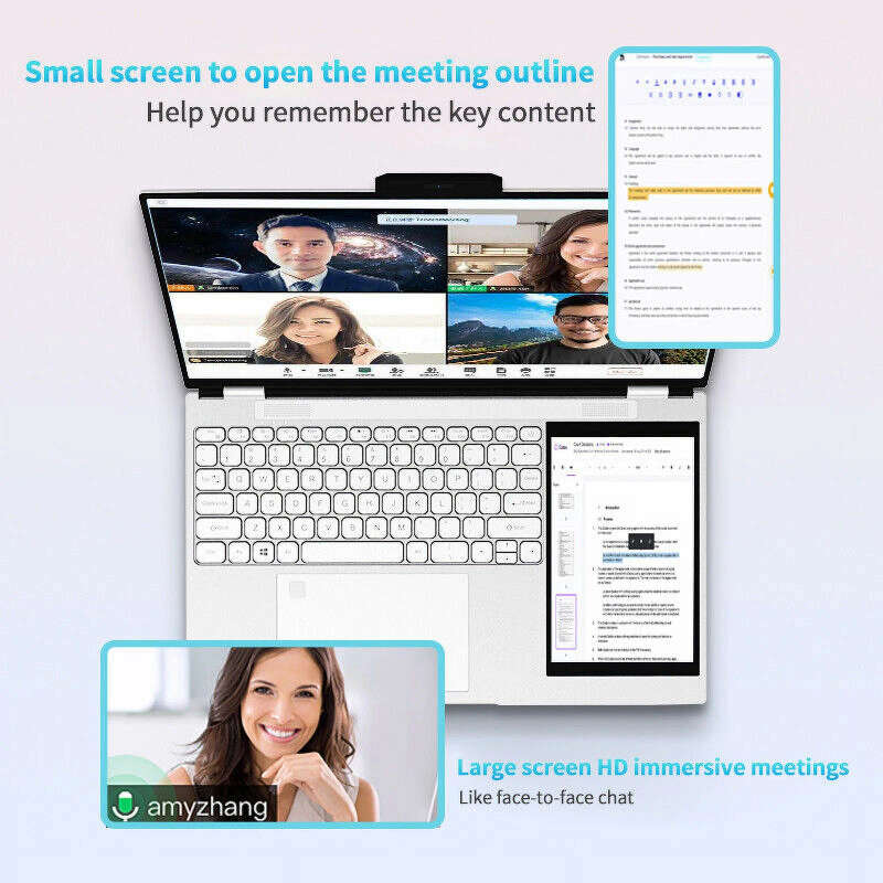 15.6'' + 7'' Dual-screen 8GB  512GB SSD Laptop